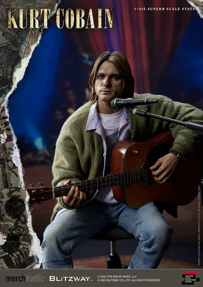 NIRVANA - Kurt Cobain Unplugged 1/4 Superb Scale Statue