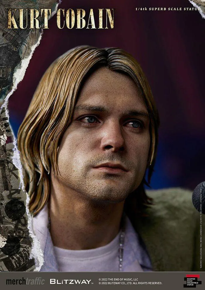 NIRVANA - Kurt Cobain Unplugged 1/4 Superb Scale Statue