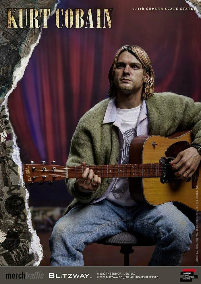 NIRVANA - Kurt Cobain Unplugged 1/4 Superb Scale Statue