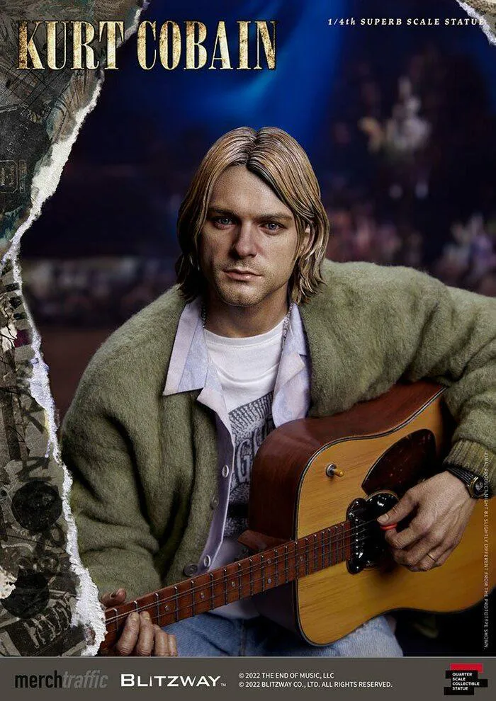 NIRVANA - Kurt Cobain Unplugged 1/4 Superb Scale Statue