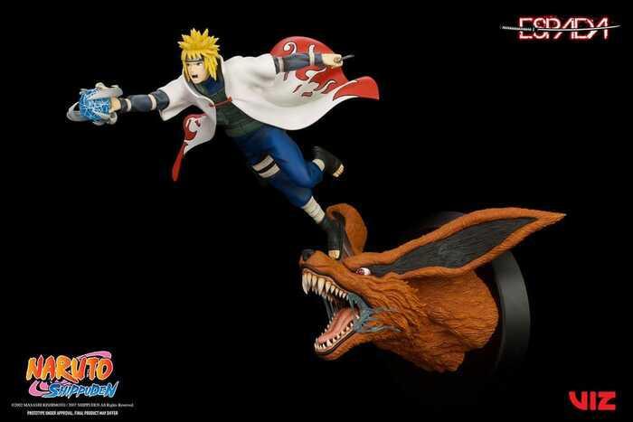 NARUTO SHIPPUDEN - Minato Namikaze Vs Nine Tailed Fox 1/8 Wall Statue