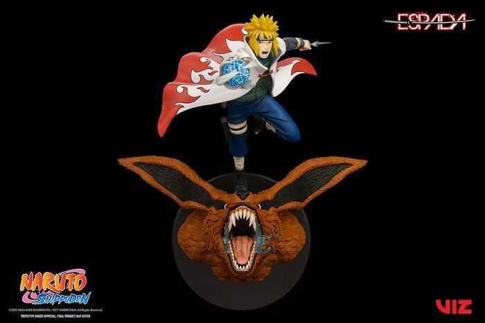 NARUTO SHIPPUDEN - Minato Namikaze Vs Nine Tailed Fox 1/8 Wall Statue