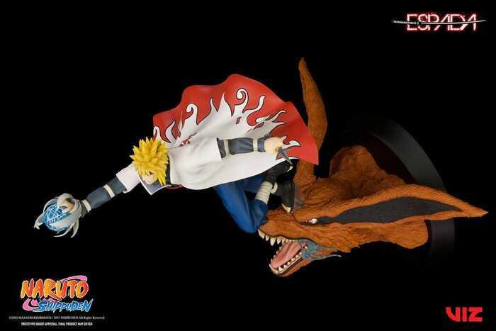NARUTO SHIPPUDEN - Minato Namikaze Vs Nine Tailed Fox 1/8 Wall Statue