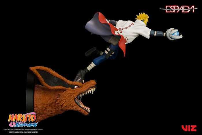 NARUTO SHIPPUDEN - Minato Namikaze Vs Nine Tailed Fox 1/8 Wall Statue
