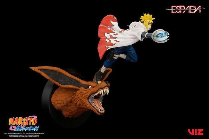 NARUTO SHIPPUDEN - Minato Namikaze Vs Nine Tailed Fox 1/8 Wall Statue