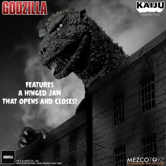 GODZILLA - 1954 - Kaiju Collective - Godzilla Black & White Edition Action Figure