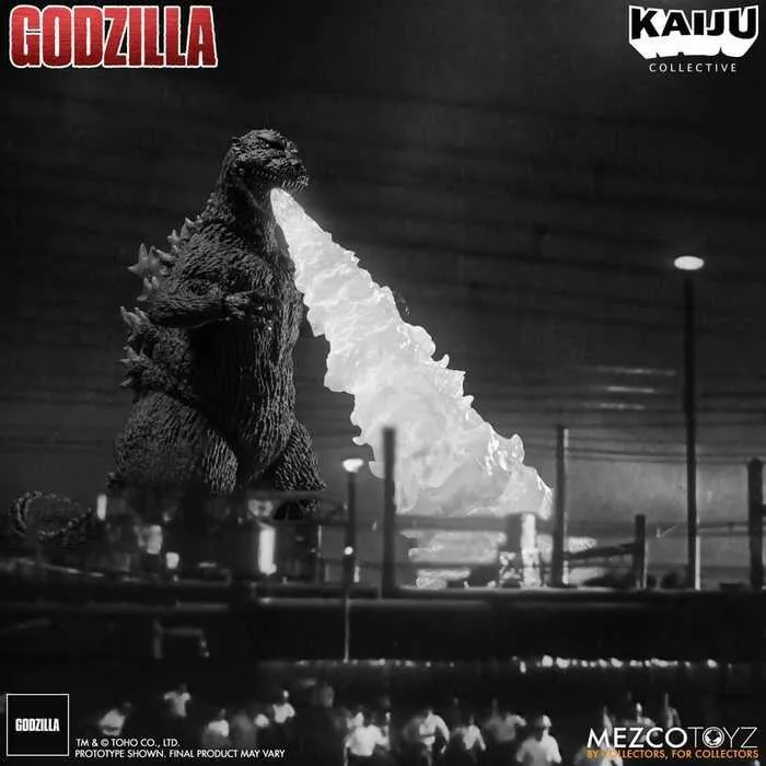 GODZILLA - 1954 - Kaiju Collective - Godzilla Black & White Edition Action Figure