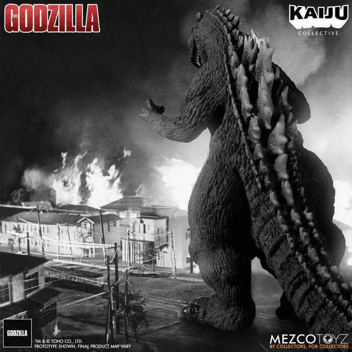 GODZILLA - 1954 - Kaiju Collective - Godzilla Black & White Edition Action Figure