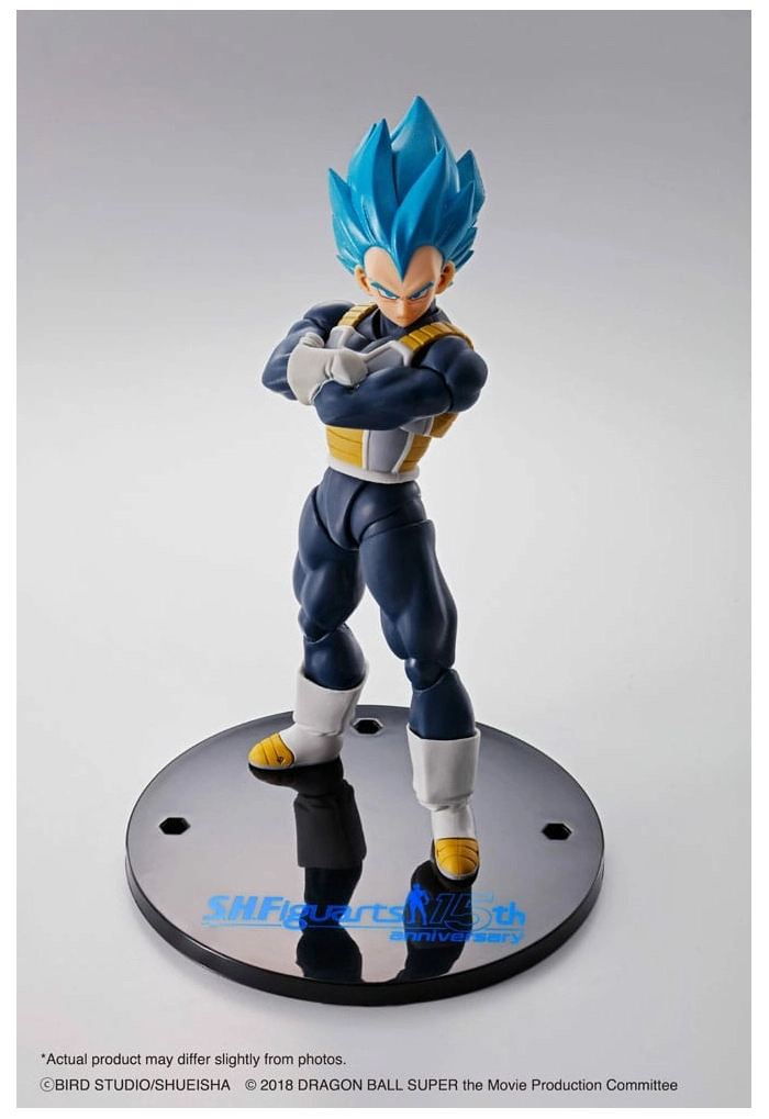 DRAGON BALL - Super - Vegeta Super Saiyan Blue 15th Ver. S.H. Figuarts Action Figure