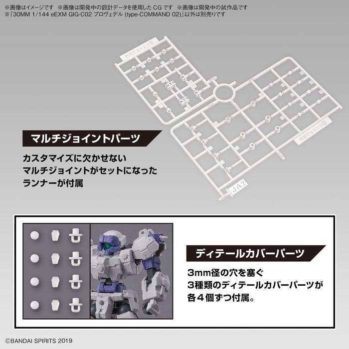 GUNDAM 30MM / 30 MINUTES MISSIONS - 1/144 eEXM GIG-C02 Provedel Type-COMMAND 02 Model Kit # 55