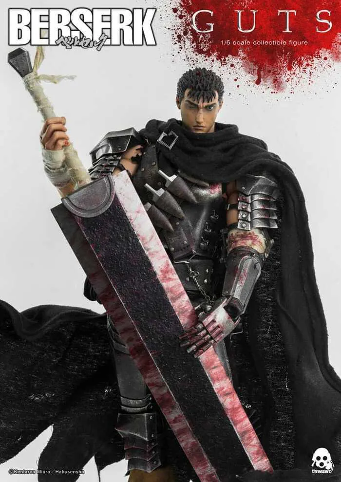 BERSERK - Guts Black Swordsman 1/6 Action Figure 12"