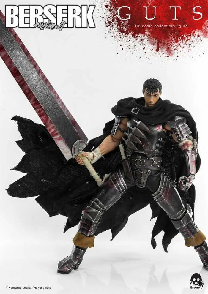 BERSERK - Guts Black Swordsman 1/6 Action Figure 12"