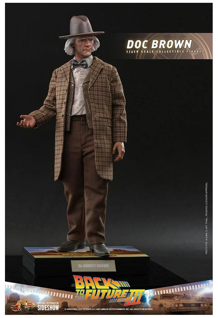 RITORNO AL FUTURO - Back to the Future III - Doc Brown 1/6 Action Figure 12" MMS617