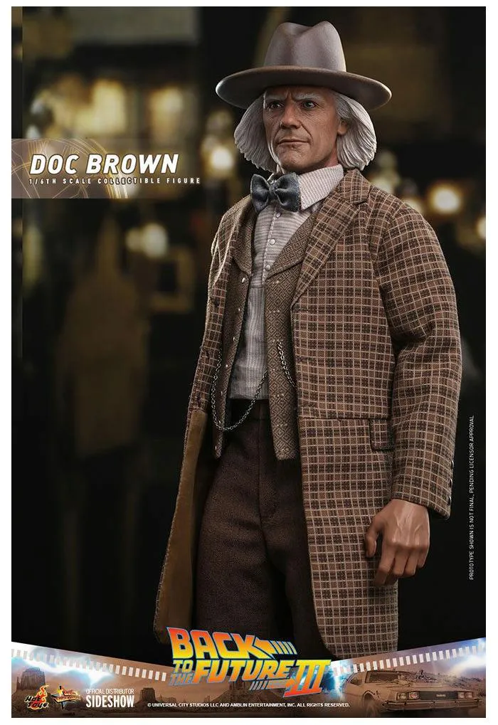 RITORNO AL FUTURO - Back to the Future III - Doc Brown 1/6 Action Figure 12" MMS617