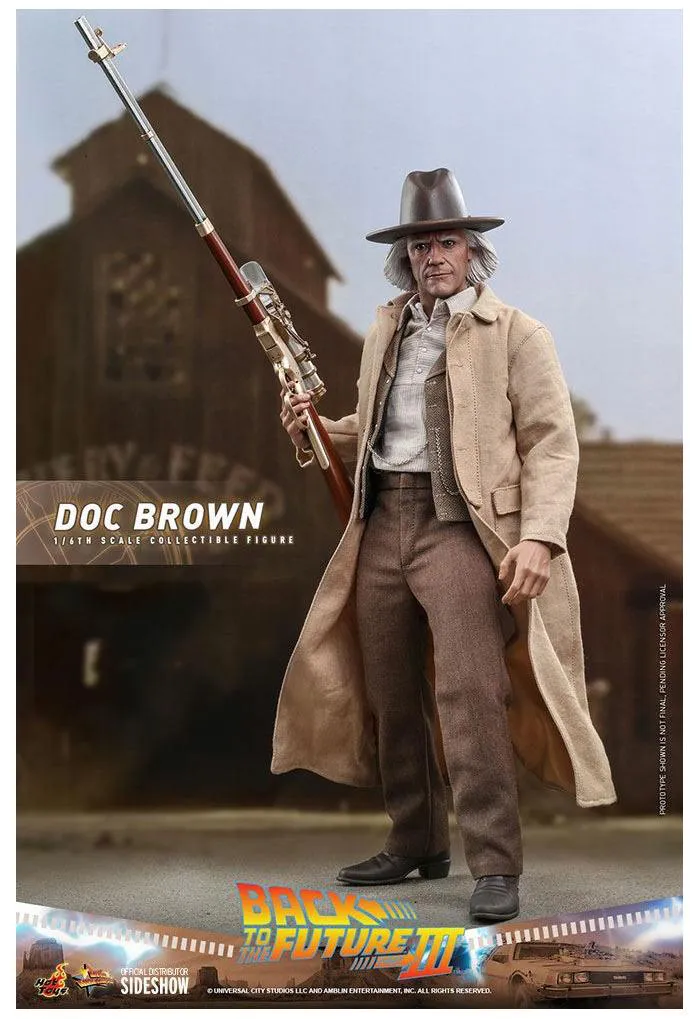 RITORNO AL FUTURO - Back to the Future III - Doc Brown 1/6 Action Figure 12" MMS617