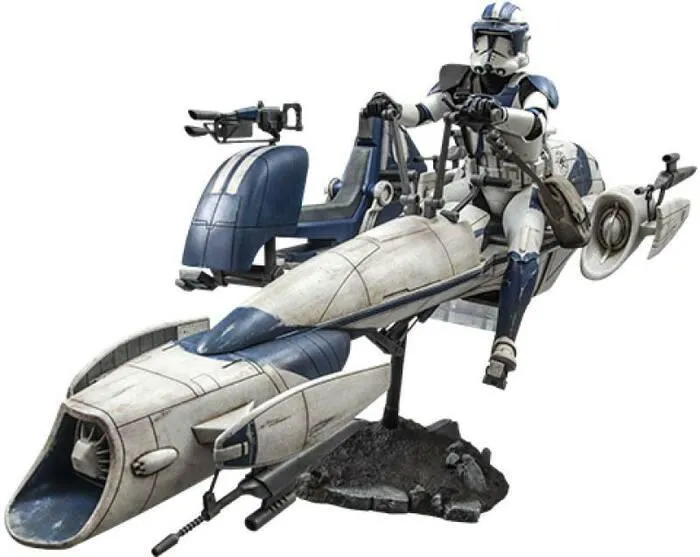 STAR WARS - The Clone Wars - Heavy Weapons Clone Trooper & BARC Speeder with Sidecar 1/6 Action Figure 12" TMS077