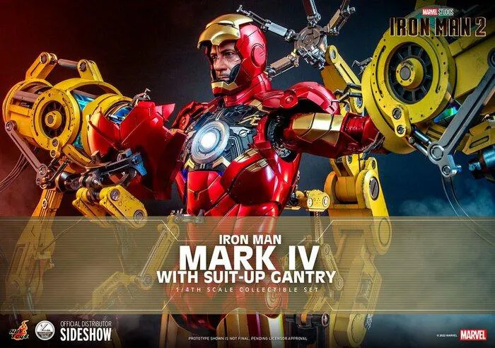 IRON MAN 2 - Iron Man Mark IV with Suit-Up Gantry 1/4 Action Figure