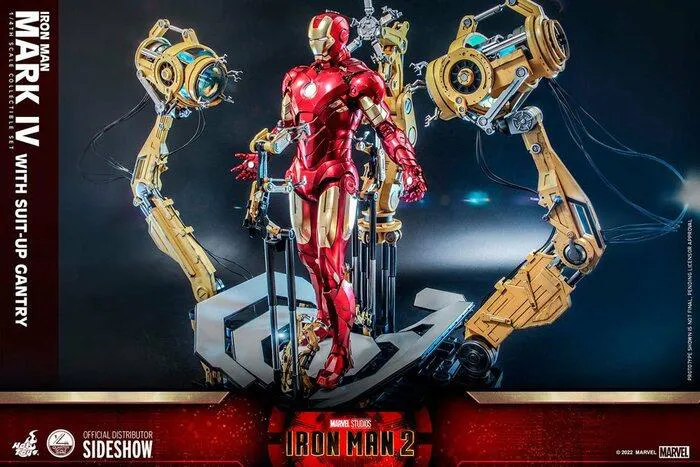 IRON MAN 2 - Iron Man Mark IV with Suit-Up Gantry 1/4 Action Figure