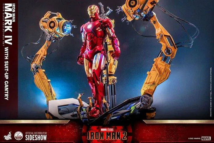 IRON MAN 2 - Iron Man Mark IV with Suit-Up Gantry 1/4 Action Figure