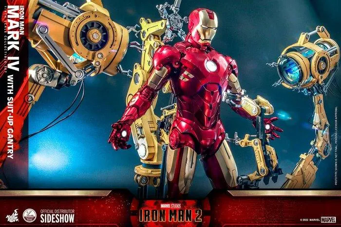 IRON MAN 2 - Iron Man Mark IV with Suit-Up Gantry 1/4 Action Figure