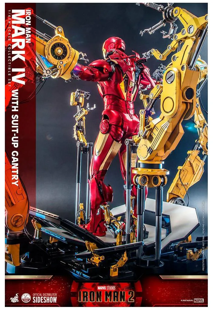 IRON MAN 2 - Iron Man Mark IV with Suit-Up Gantry 1/4 Action Figure