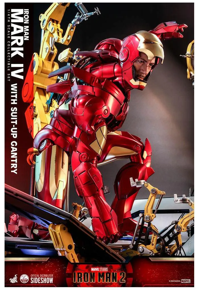 IRON MAN 2 - Iron Man Mark IV with Suit-Up Gantry 1/4 Action Figure