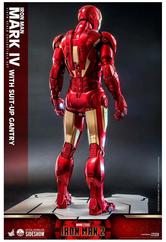 IRON MAN 2 - Iron Man Mark IV with Suit-Up Gantry 1/4 Action Figure