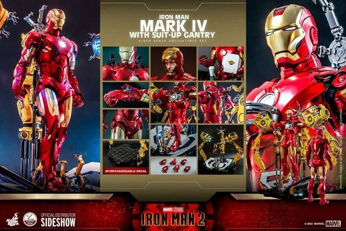 IRON MAN 2 - Iron Man Mark IV with Suit-Up Gantry 1/4 Action Figure