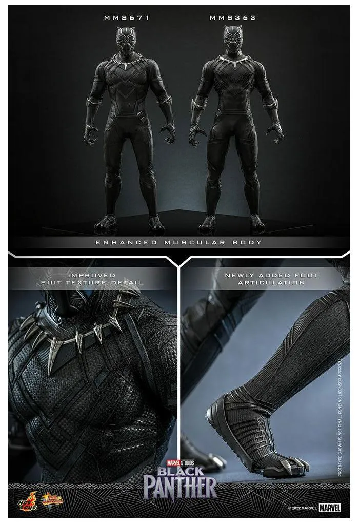 MARVEL - Black Panther Original Suit 1/6 Action Figure 12" MMS671