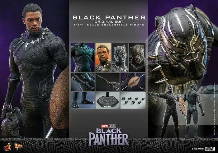 MARVEL - Black Panther Original Suit 1/6 Action Figure 12" MMS671