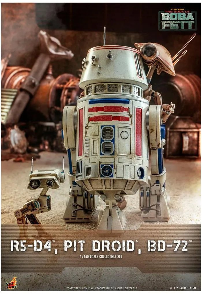 STAR WARS - The Mandalorian - R5-D4 Pit Droid & BD-72 1/6 Action Figure Pack