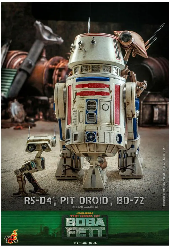 STAR WARS - The Mandalorian - R5-D4 Pit Droid & BD-72 1/6 Action Figure Pack