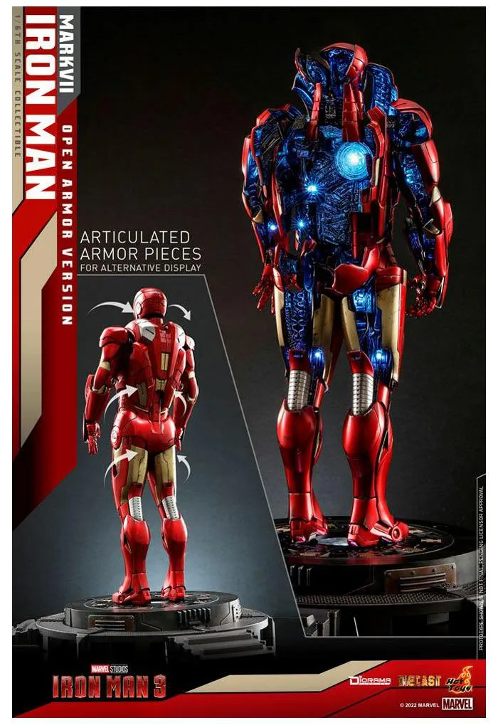 IRON MAN 3 - Mark VII Open Armor Ver. 1/6 Diorama 12" DS004 D51