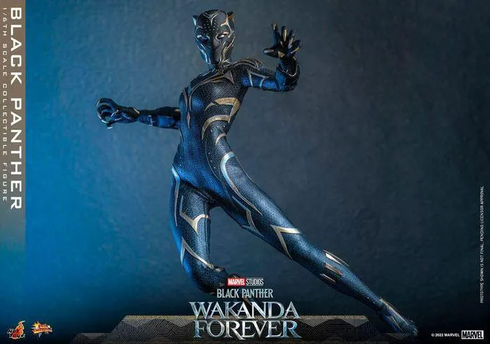 MARVEL - Black Panther Wakanda Forever - Black Panther 1/6 Action Figure 12" MMS675
