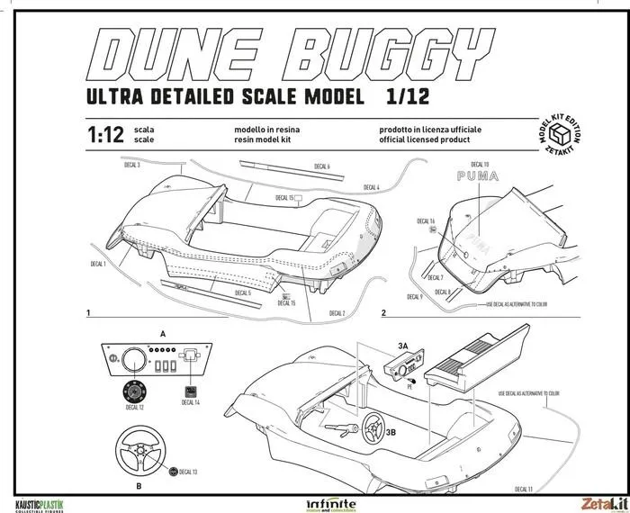 BUD SPENCER AND TERENCE HILL - Dune Buggy Perfect Model 1/12 Model Kit