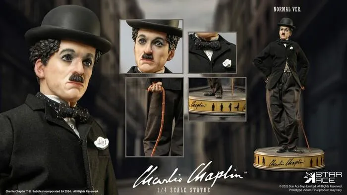CHARLIE CHAPLIN - Charlie Chaplin Deluxe Version 1/4 Polystone Statue
