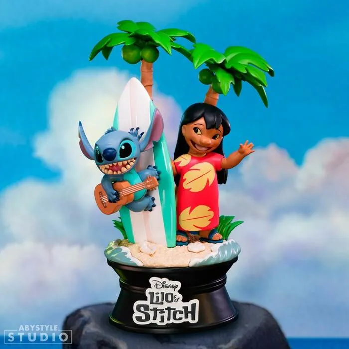 DISNEY - Super Figure Collection - Lilo & Stitch Surfboard Pvc Figure