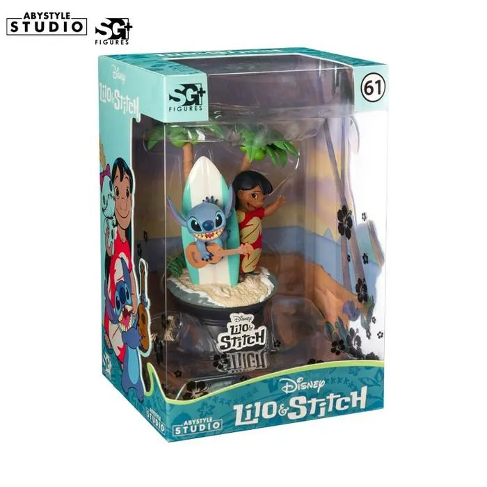 DISNEY - Super Figure Collection - Lilo & Stitch Surfboard Pvc Figure
