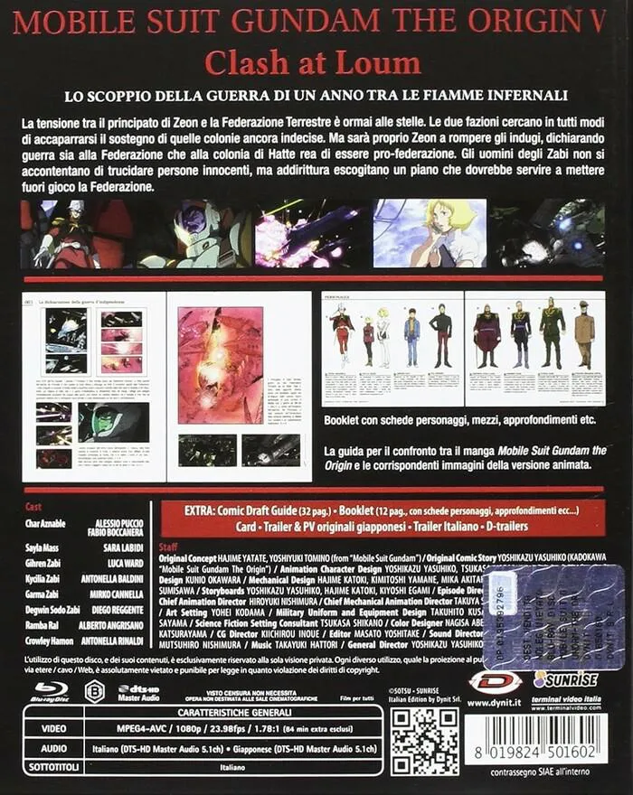 Mobile Suit Gundam - The Origin V - Clash At Loum - 1st Press Blu-ray