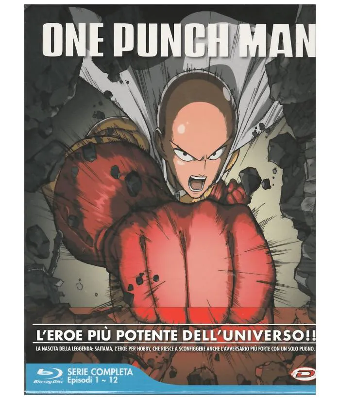 One Punch Man The Complete Series Box Eps 01-12 Box Blu-ray
