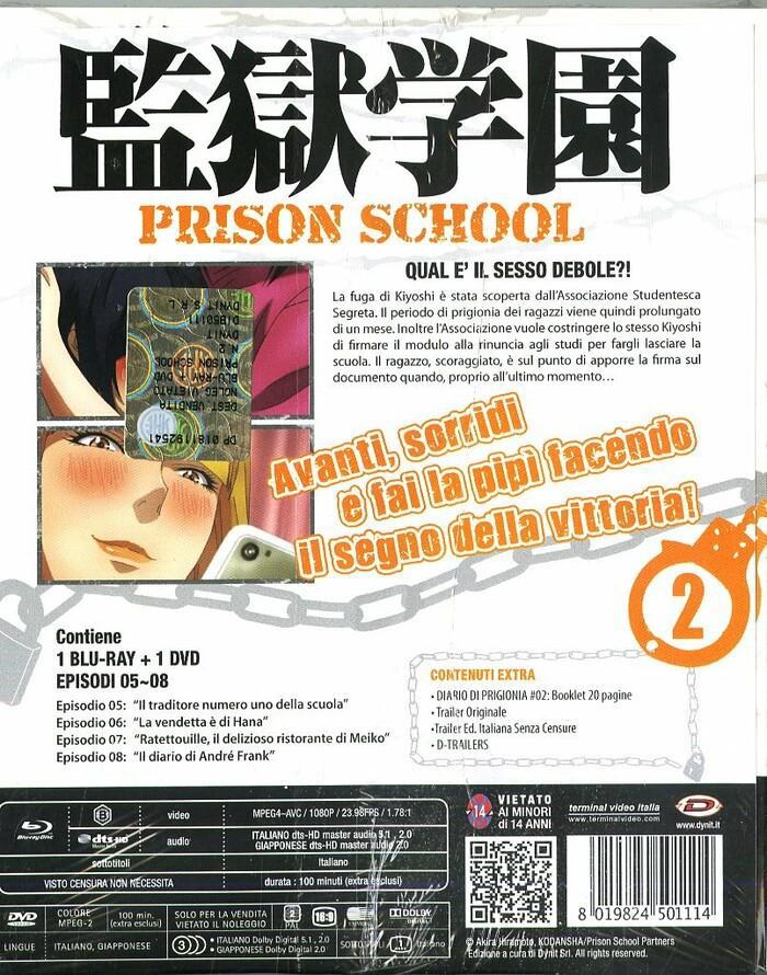 Prison School Volume 2 Eps 05-08 Box DVD + Blu-ray