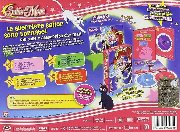 Sailor Moon Box 2 Episodi 17-32 DVD