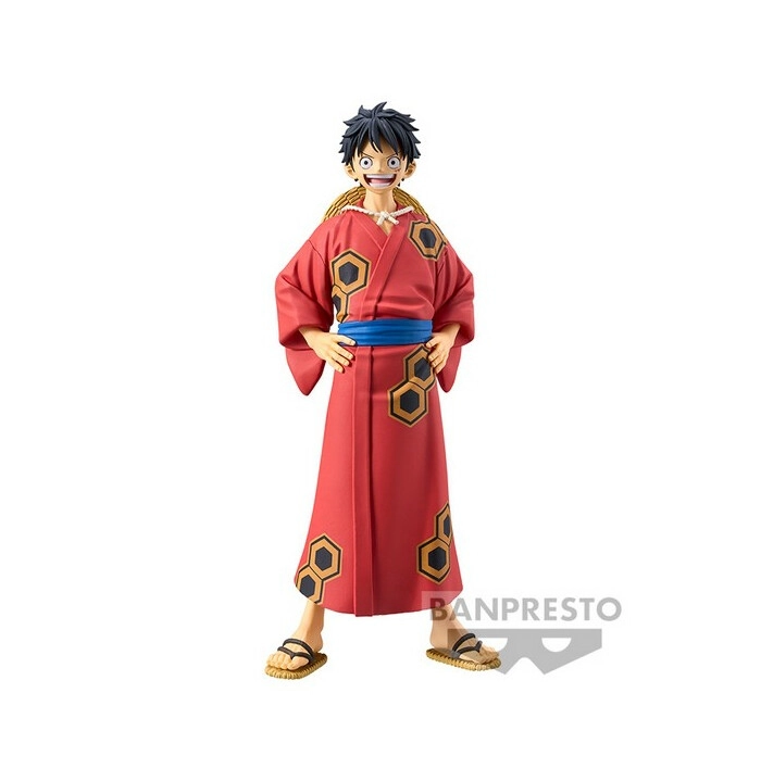 ONE PIECE - The Grandline Men Wano Country - Monkey D. Luffy Yukata Ver. Pvc Figure