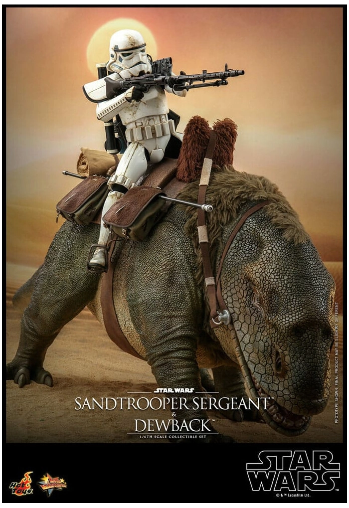 STAR WARS - Episode IV - Sandtrooper Sergeant & Dewback 2-Pack 1/6 Action Figure 12" MMS722