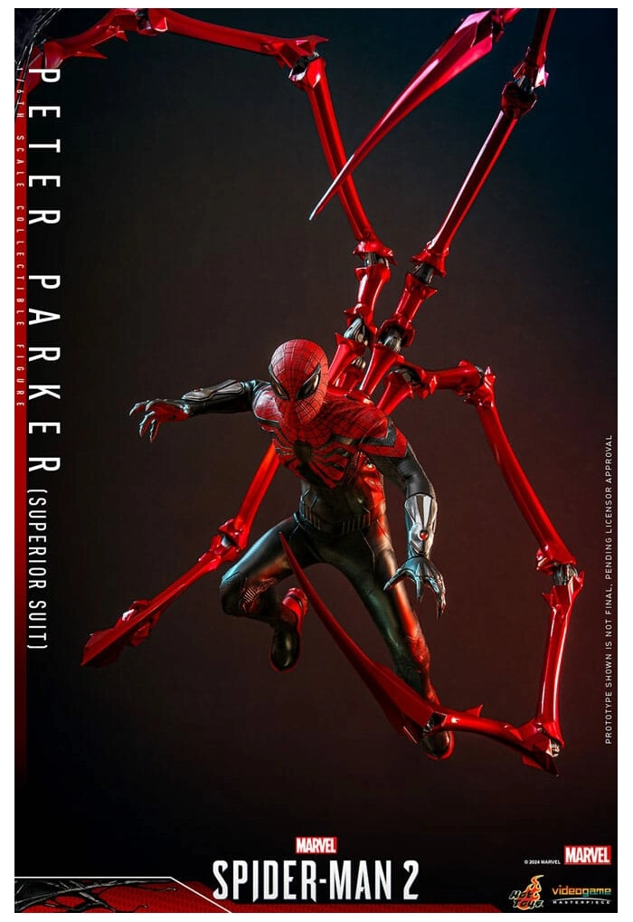MARVEL - Spider-Man 2 Video Game - Peter Parker Superior Suit Action Figure 12" VGM61