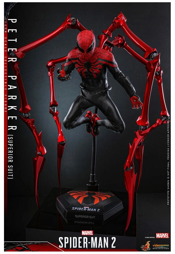 MARVEL - Spider-Man 2 Video Game - Peter Parker Superior Suit Action Figure 12" VGM61