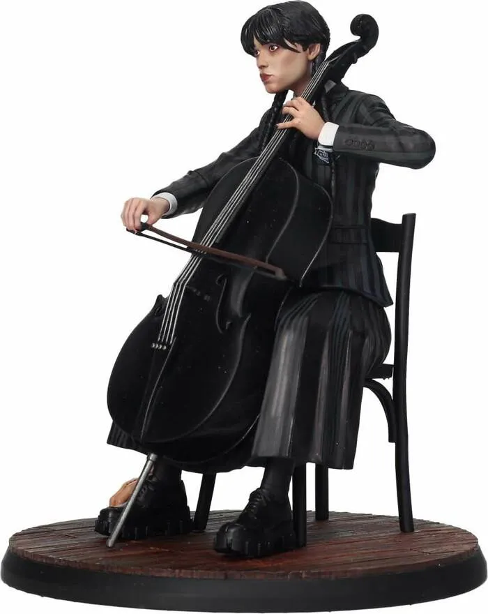 ADDAMS FAMILY - Wednesday With Cello And Thing Pvc Figure