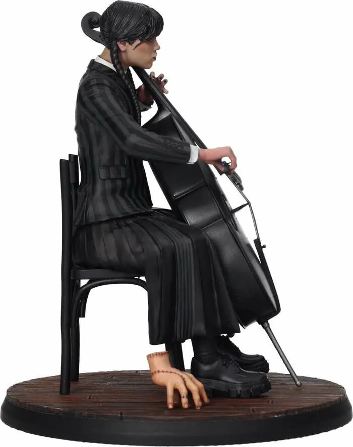 ADDAMS FAMILY - Wednesday With Cello And Thing Pvc Figure