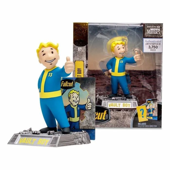 FALLOUT - Movie Maniacs - Vault Boy Gold Label Action Figure
