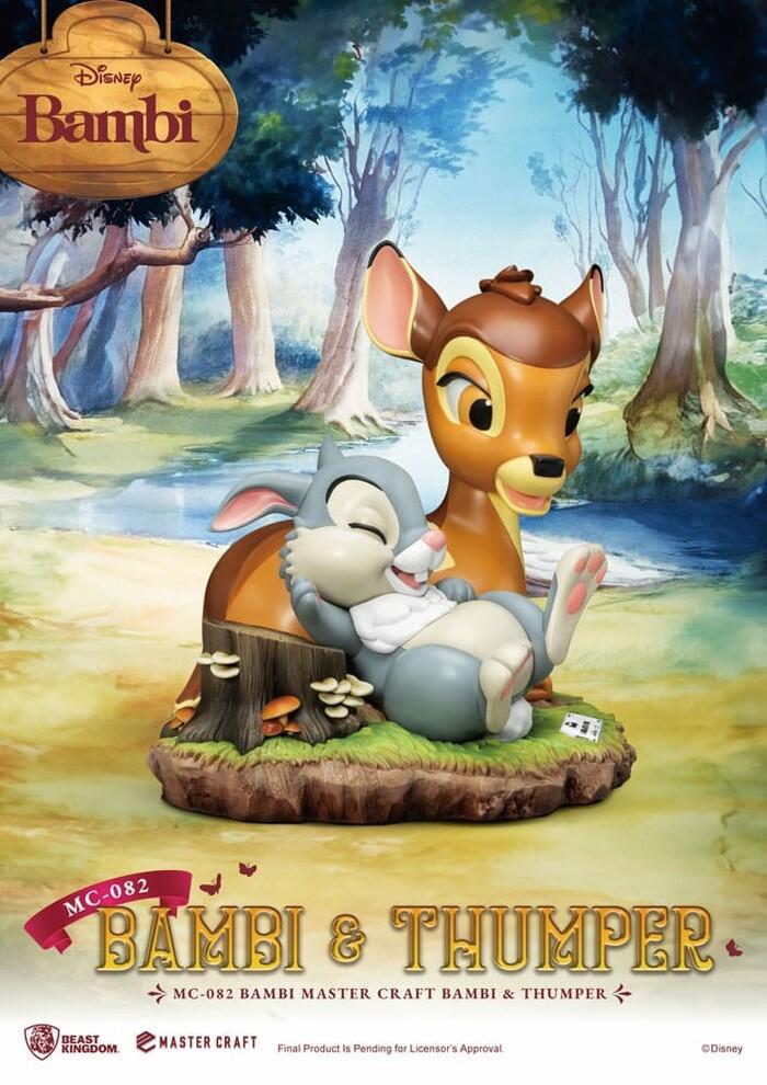 DISNEY - Bambi & Thumper Master Craft Statue